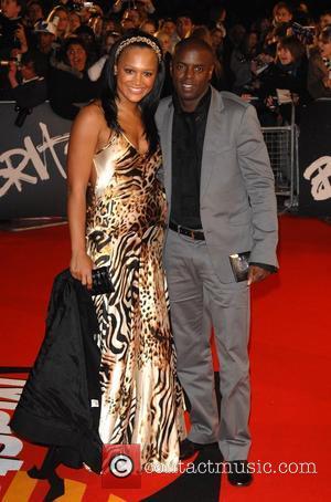 Trevor Nelson and guest at the Brit Awards 2008