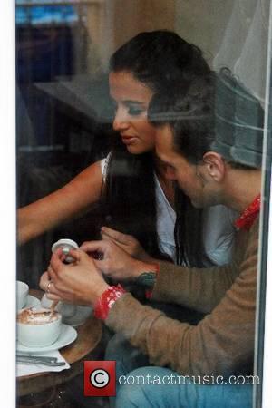 Chantelle Houghton and Samuel Preston having a coffee Brighton, England - 21.05.07