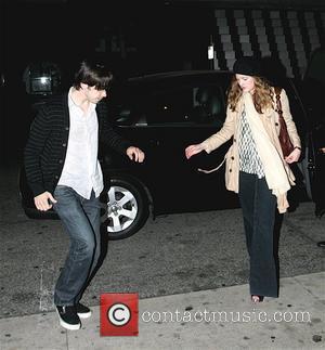 Justin Long and Drew Barrymore leaving Mr. Chow after dining together Los Angeles, California - 04.05.08