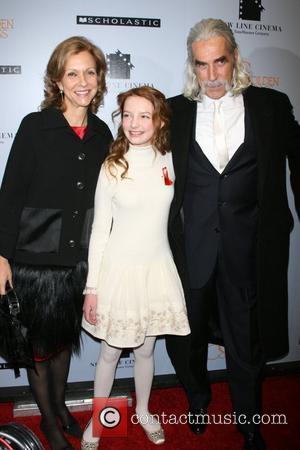 Deborah Forte, Dakota Blue Richards and Sam Elliott at the New York premiere of 'The Golden Compass' at the Ziegfeld...