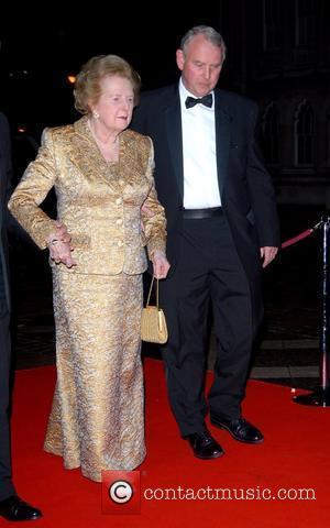 Baroness Thatcher and Guest Morgan Stanley 'Great Britons Awards' at Guildhall -- Arrivals  London, England - 31.01.08
