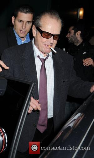 Jack Nicholson outside the Ivy restaurant London,...
