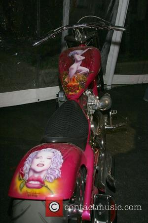 The Anna Nicole Smith Motorcycle, created by Big Boar Custom Cycles, but now owned by Knievel Custom Cycles Leather Meets...