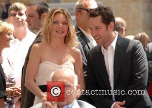 Michelle Pfeiffer, Paul Rudd and Johnny Grant Michelle Pfeiffer receives the 2,345th Star on the Hollywood Walk of Fame. Hollywood,...