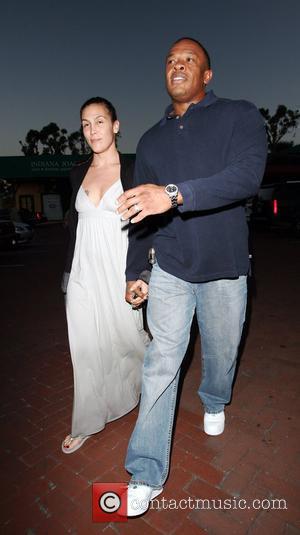 Dr Dre and his wife Nichole Threatt leaving Nobu at Cross Creek Malibu, California - 17.05.08