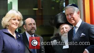 Prince Charles, Prince of Wales, wearing a Jewish yarmulka, and Camilla, Duchess of Cornwall open the Krakow Jewish Community Centre...