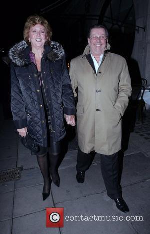 Cilla Black leaving Scotts restaurant holding hands with a mystery man  London, England - 06.03.08