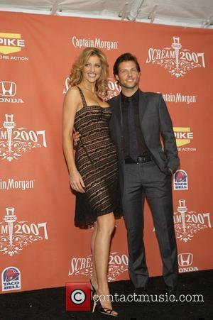 Tricia Helfer and Jamie Bamber Spike TV presents the second annual 'Scream 2007' held at the Greek Theater - Pressroom...