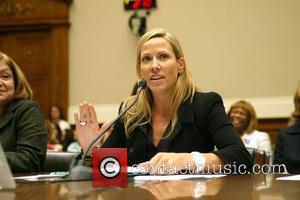 Singer/activist Sheryl Crow  testified in front of a congressional hearing on breast cancer research at the Rayburn Building Washington...