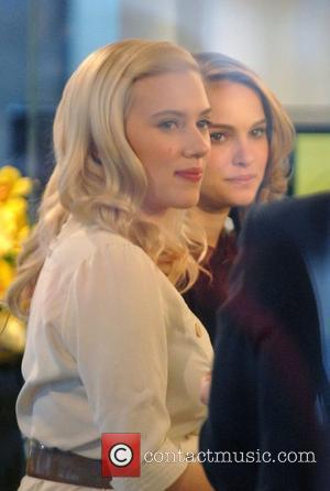 Scarlett Johansson and Natalie Portman at NBC Studios appearing on The Today Show to promote their new movie 'The Other...