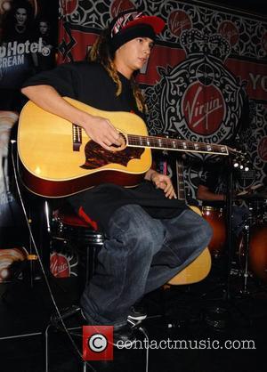 Tom Kaulitz of the German band Tokio Hotel at an album signing at Virgin Megastore in Times Square New York...