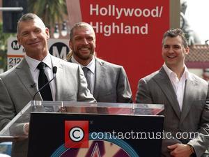 Triple H and Shane McMahon, Vince McMahon Vince McMahon honoured with the 2357th Star on the Hollywood Walk Of Fame...