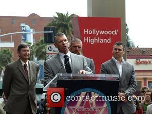 Triple H and Shane McMahon, Vince McMahon Vince McMahon honoured with the 2357th Star on the Hollywood Walk Of Fame...