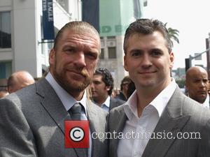 Triple H and Shane McMahon Vince McMahon honoured with the 2357th Star on the Hollywood Walk Of Fame on Hollywood...