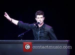 Robin Thicke performing at 'VMA Fandemonium: A Concert To Benefit Lifebeat' at The House of Blues in the Mandalay Bay...