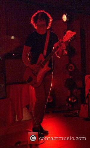 Jack White of 'The White Stripes' performing at the old Tower Records building on the Sunset Strip in support of...