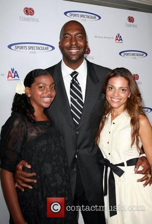 John Salley with wife Natasha Duffy and daughter Cedars-Sinai Medical Centre's 23 Annual Sports Spectacular Century City, California - 01.06.08