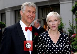 Annie Lennox & James Cochrane of the Red Cross Art & Antiques Fair - charity gala evening held at Grosvenor...