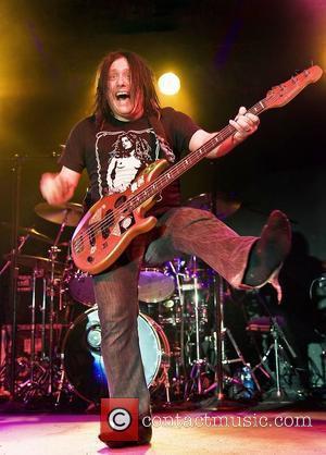 Robby Takac of The Goo Goo Dolls  performing at Liverpool Carling Academy as part of their UK tour...