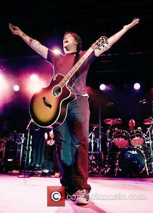 John Rzeznik and Mike Malinin of The Goo Goo Dolls  performing at Liverpool Carling Academy as part of their...