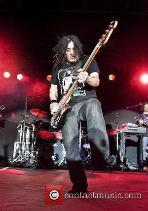 Robby Takac of The Goo Goo Dolls performing at Liverpool Carling Academy as part of their UK tour  Liverpool,...