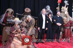 Ron Perlman, Selma Blair and Guillermo Del Toro The 'Hellboy 2: The Golden Army' premiere at the Mann Village Theater...