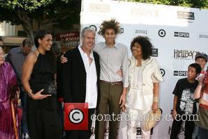 Ron Perlman with his family The 'Hellboy 2: The Golden Army' premiere at the Mann Village Theater Los Angeles, California...