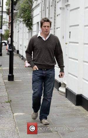 Hugh Grant seen out and about on the morning of his 48th birthday. London, England - 09.09.08