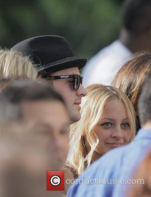 Joel Madden and Nicole Richie Arrivals at the LA Lakers v Boston Celtics game 5 at the Staples Center Los...