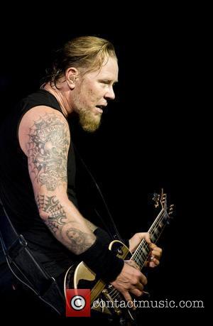 James Hetfield Metallica performing a special album lunch concert at the O2 Arena London, England - 15.09.08