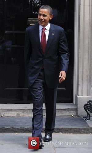 US presidential candidate Barack Obama at 10 Downing Street for talks with British Prime Minister Gordon Brown London, England -...