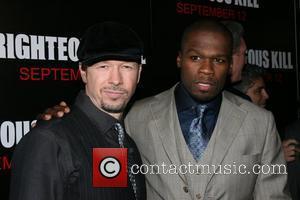 Donnie Wahlberg and 50 Cent aka Curtis Jackson New York Premiere of 'The Righteous Kill' at The Ziegfeld Theatre -...