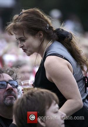 Helena Bonham Carter and Tim Burton at the Rufus Wainwright gig at Kenwood House. London, England - 05.07.08