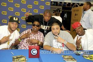 Flo Rider, Brisco, Nasty Beatmaker, DJ Khaled and Ace Hood  DJ Khaled signs copies of his new CD 'We...