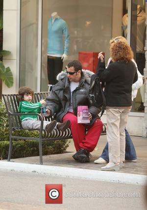 Adam Sandler  and his family shopping at The Grove Los Angeles, California - 19.12.08