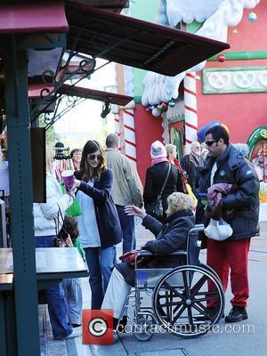 Adam Sandler, Judy Sandler, Jackie Sandler and Sadie Sandler shopping with their family at The Grove Los Angeles, California -...