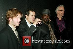 Haley Joel Osment, John Leguizamo, Cedric the Entertainer and Robert Falls at the Opening Night after-party for the Broadway play...