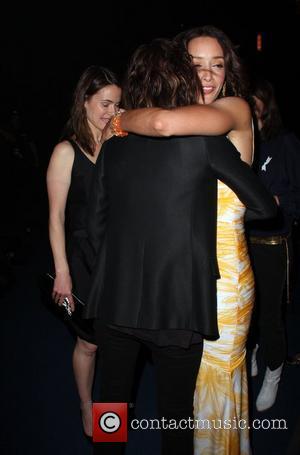 Katherine Moennig and Jennifer Beals