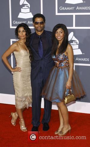 Eric Benet with his daughter India and Manuela Testolini 51st Annual Grammy Awards held at the Staples Center - Red...