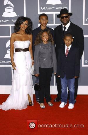 Jimmy Jam Harris with his family 51st Annual Grammy Awards held at the Staples Center - Red carpet arrivals Los...
