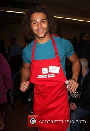 Corbin Bleu  LA Mission and Anne Douglas Center's Thanksgiving Meal For The Homeless Los Angeles, California - 26.11.08