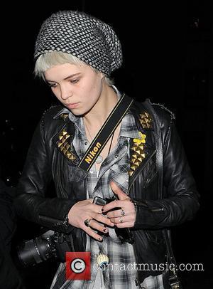 Pixie Geldof leaving the Radio1 studios, having popped in to visit her close friend Nick Grimshaw. Pixie stopped off at...