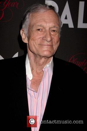 Hugh Hefner Playboy Playmate of The Year 2009 held at The Palms Hotel Casino - Arrivals Las Vegas, Nevada -...