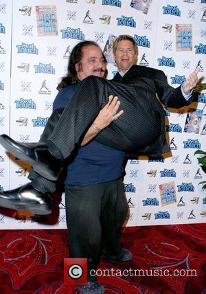 Ron Jeremy and Aaron Eckhart Ron Jeremy hosts an AVN party at Studio 54 inside the MGM Grand Hotel Resort...