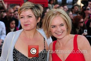 Penny Smith and Mariella Frostrup State Of Play - UK film premiere held at the Empire Leicester Square London, England...