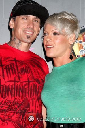 Carey Hart and Pink aka Alecia Moore T-Mobile Sidekick LX launch held at Paramount Studios - Arrivals Hollywood, California, USA...