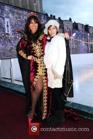 Linda Lusardi and daughter Lucy Kane Gala opening of the Tower Of London Ice Rink in aid of Rays of...