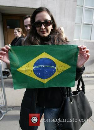 U2 fans wait outside before U2's performance on Radio 1's Live Lounge London, England - 27.02.09