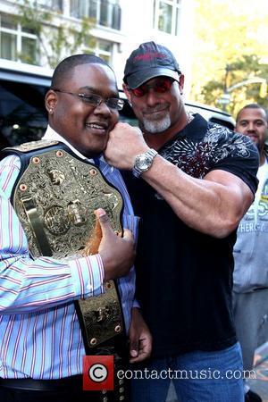 Bill Goldberg poses with fans outside his hotel New York City, USA - 20.10.09