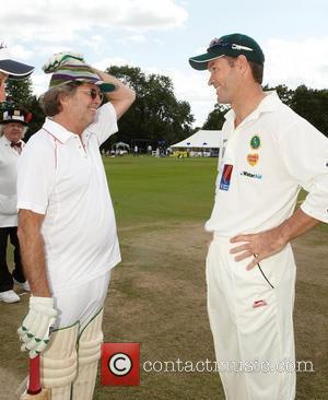 Eric Clapton, Graeme Hick Bunbury charity cricket match - Cranleigh v Eric Clapton X1 Surrey, England - 12.07.09